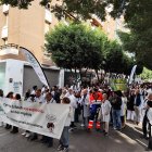 Manifestación sanitaria contra el nuevo Estatuto Marco, este jueves 11 de diciembre, en el marco de la huelga médica del 9 al 12 de diciembre.