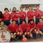 Una alineación clásica de aquel Adra de los 80 con Nono II como portero. Le siguen Ramón, Suarez, Tesón,Vilchez,Francis y A. Quevedo.(Agcha) Paco “Fino”, Nono I, Pepillo, Paco Montes y Gómez .