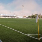 Campo de fútbol de La Mojonera durante el desarrollo de un partido.