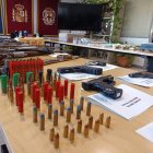 Arsenal de guerra de la organización criminal desmantelada en El Ejido por la Policía Nacional.