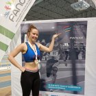 Marta Fernández tras ganar su medalla de bronce.
