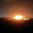 Imágenes del incendio captadas por un vecino.