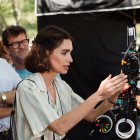 Paz Vega, en un momento del rodaje de su ópera prima como directora, ‘Rita’.