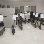Imagen de los patinetes requisados por la Policía Local de Albox.