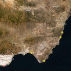 Mapa de impactos urbanísticos y climáticos en la costa española.