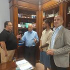Álex Baena ha estado esta mañana reunido en el Ayto. de Roquetas de Mar.