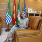 Julia Ibáñez, alcaldesa de El Ejido, en su despacho de Alcaldía.