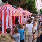 Celebración de juegos inclusivos en el Paseo de Almería durante esta Feria 2026.