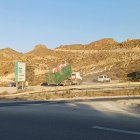 Las máquinas ya trabajan en la zona del cruce de La Simona en Garrucha.
