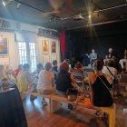 Inauguración de la exposición 'Miradas desde la chabola', en La Guajira, el pasado 12 de septiembre.