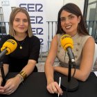 Sara Ruiz y Marina Ginés el pasado jueves en el Hoy por Hoy desde Níjar.