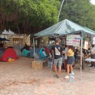 Al rededor de unas 15 tiendas de campaña están instaladas en la Plaza Emilio Pérez.