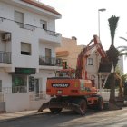 Obras en la avenida Almería de Carboneras.