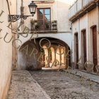 Calle Marín y al fondo la plaza vieja en los años 50