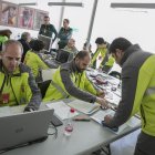 Puesto de mando donde se coordina la búsqueda.