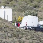 Ana Julia Quezada, durante la reconstrucción de los hechos en Rodalquilar.