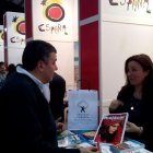 Stand de Costa de Almería instalado en el espacio de Turismo Andaluz de la Holiday World Dublín.