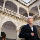 Luis Cañadas en la Escuela de Arte, donde dio clase. Murió hace justo cuatro años.