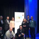 La comitiva almeriense que participa en el proyecto, durante la reunión celebrada en Amsterdam.