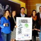 Eva Acosta, con la delegada de Educación, el alcalde de El Ejido y el director del IES Santo Domingo.