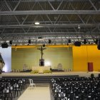Vista del altar de la beatificación de los Mártires de Almería.