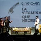 Clausura de Cinejoven el domingo en el Apolo: el equipo de Fogueo.