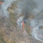 Imagen del incendio cedida por el Infoca