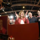Díaz, en uno de los actos de campaña de las primarias a la Secretaría General del PSOE.