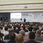 La sala principal del Palacio de Congresos y Exposiciones de Aguadulce se llenó ayer como nunca con casi mil asistentes.