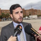 Carlos Sánchez, esta mañana.