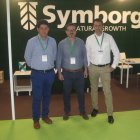 en el stand de symborg,  Francisco García Luna, manager general para España y Portugal; y los gerentes de área, Manuel Pérez Escobar y Miguel Gómez.