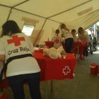 Hospital improvisado montado en el Parque de las Familias.