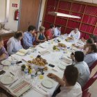 Imagen del desayuno con representantes del sector hortofrutícola organizado por La Voz de Almería