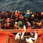 Rescate de una patera de subsaharianos