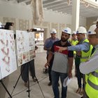 Visita a las obras de la nueva biblioteca municipal de Almería