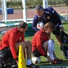 Pepe Morales con Soriano y Corona.