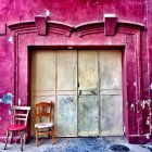 Fachada con la que Mar Cirugeda ha participado en esta edición de Rodalquilarte.