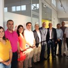 Autoridades ayer en la inauguración de la oficina.