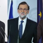 Pedro Sánchez, Mariano Rajoy y Albert Rivera