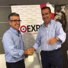 El consejero delegado de Coexphal, Juan Colomina, y el gerente, Luis Miguel Fernández.