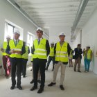 Visita a las obras de la nueva biblioteca.