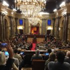 Sesión del Parlamento Catalán