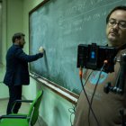 Martín Cuenca con Antonio de la Torre durante el rodaje de El autor en una imagen de Julio Vergne.