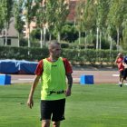 Aleix Vidal el 27-9-2011 trabajando con Lucas Alcaraz.