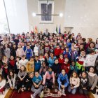 Alumnos del Ginés Morata, profesores y representantes municipales