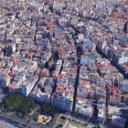 Vista de lo que era la antigua musalla" de la ciudad de Almería.