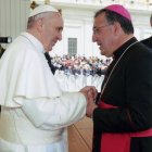 Ginés García Beltrán con el Papa Francisco