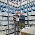 Los autores en el Archivo Militar, de donde han extraído el 90 por ciento de la documentación.