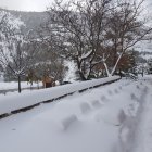 Fuerte nevada esta semana en Las Menas