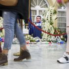 Capilla ardiente del niño instalada en la Diputación de Almería.